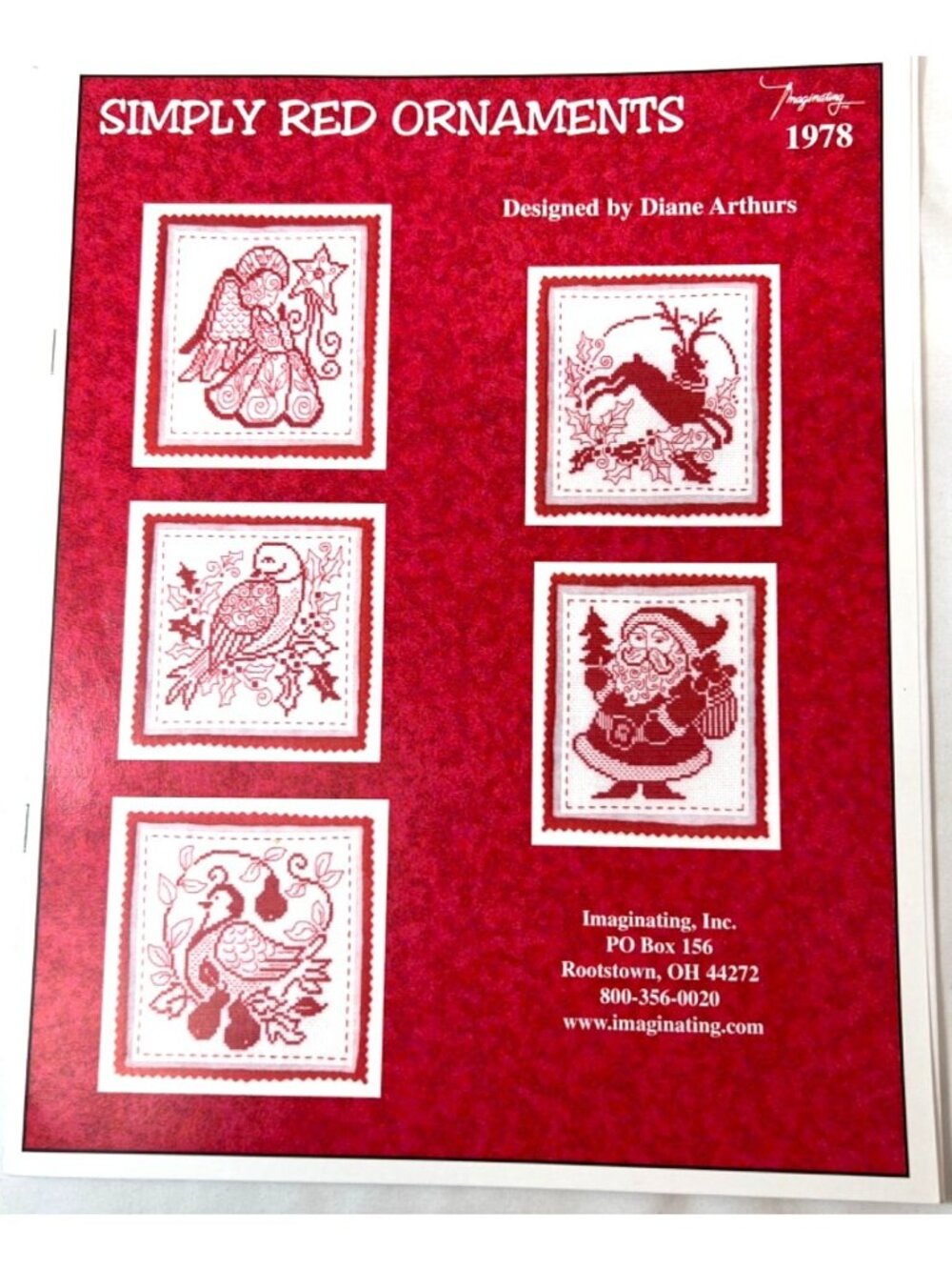 Simply Red Ornaments Cross Stitch Pattern By Diane Arthurs Imaginating 1978